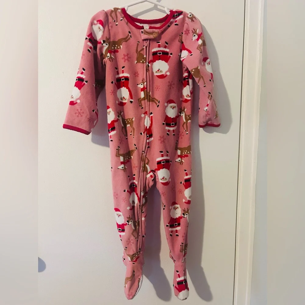 Carter’s Just One You Reindeer St Blanket/Sleeper/Romper 2 Pack,Sz 2T,Pajama Set